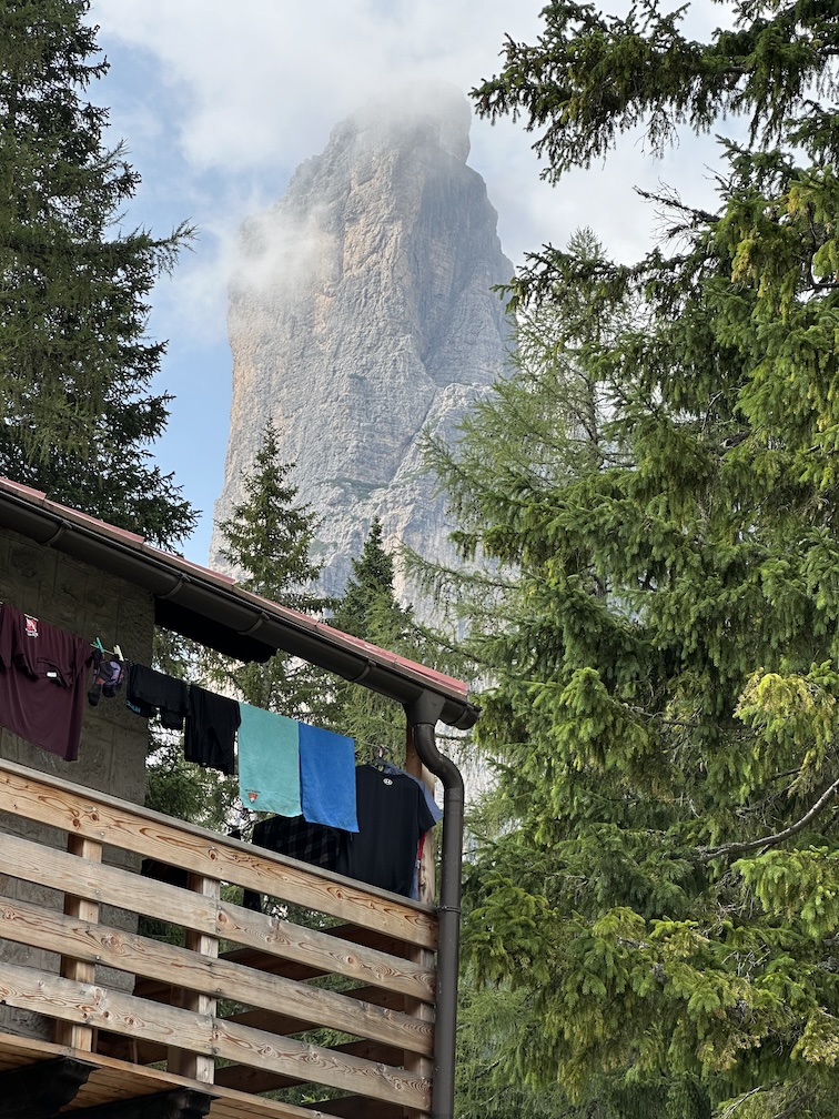 Torre Venezia as seen from Rifugio Vazzoler, where I spent the night.