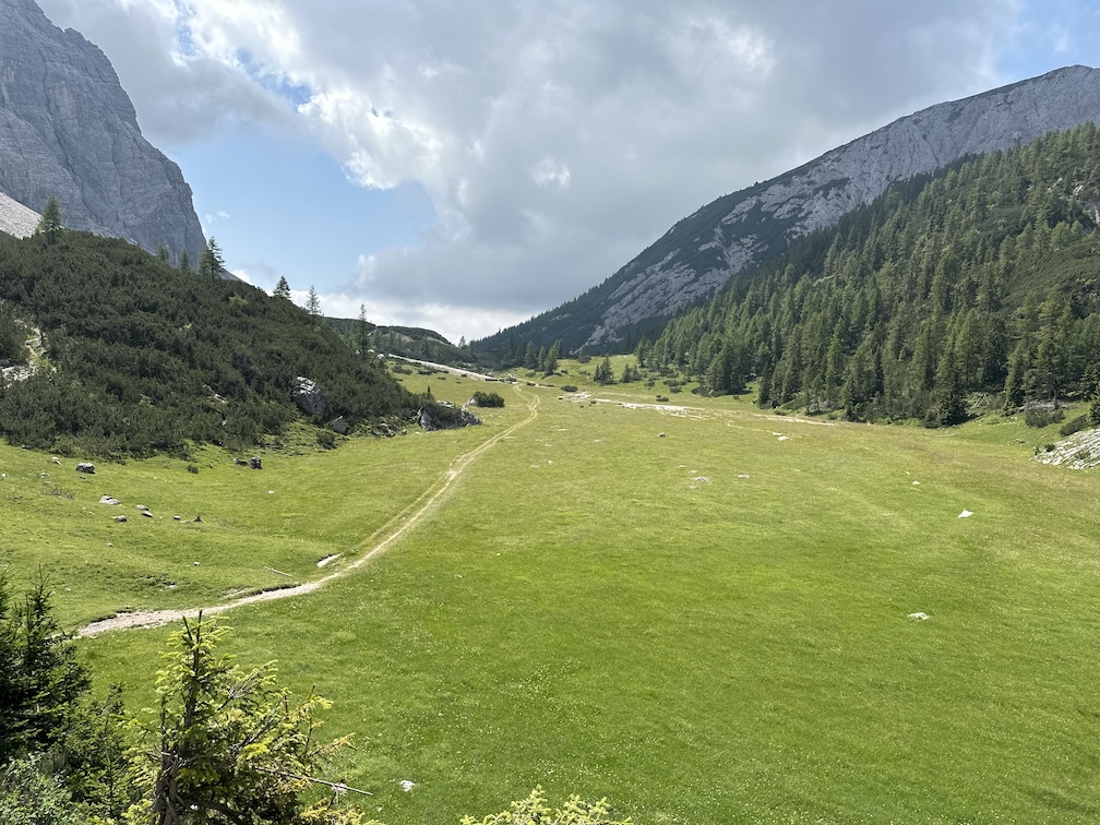 Cason del Col Raen, a splendid and lonely alpine pasture, now abandoned.